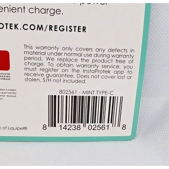 Liquipel Powertek On The Go Fast Charge Mint Type C 3ft Retractable Phone Cord - Picture 8 of 12